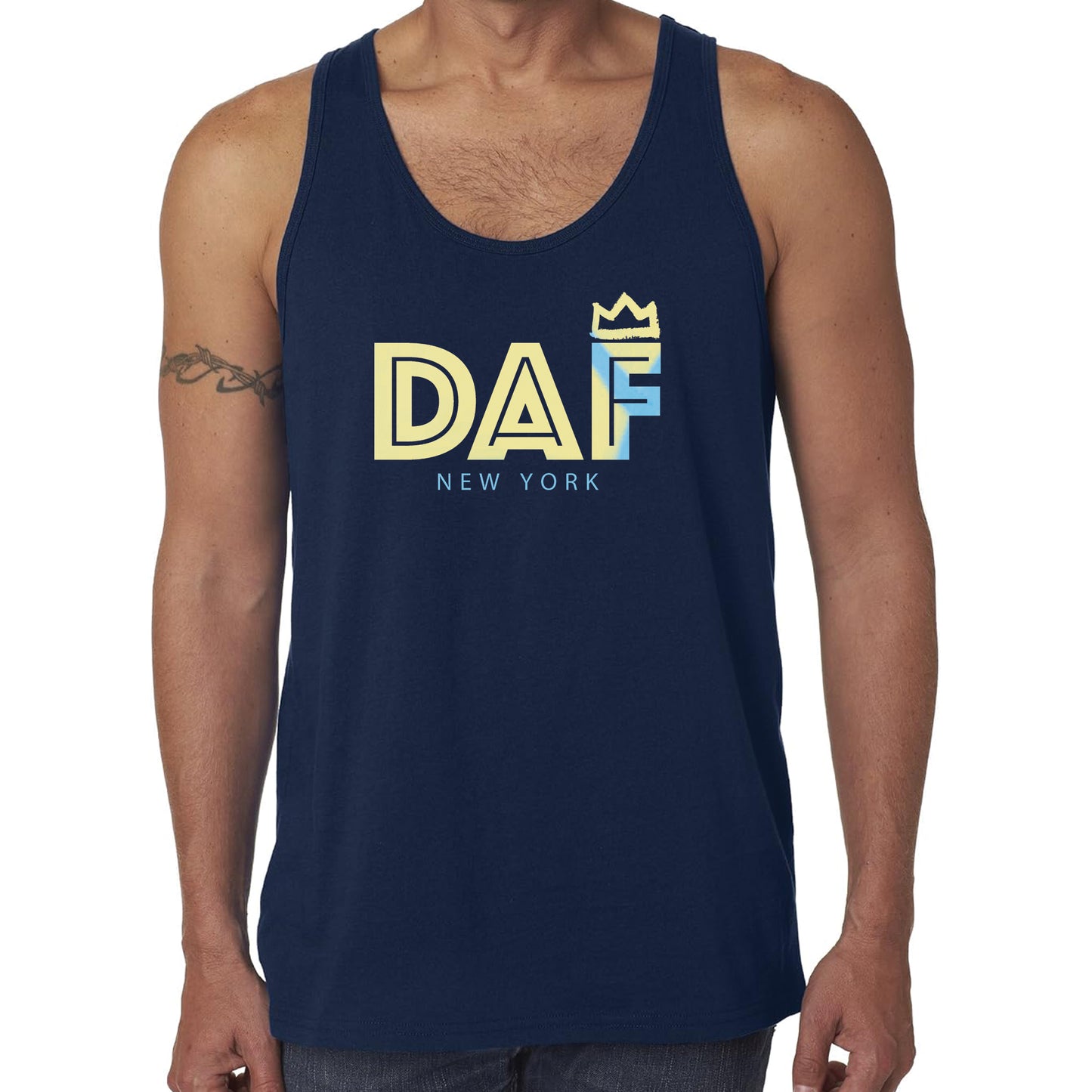 Navy and Yellow Tank