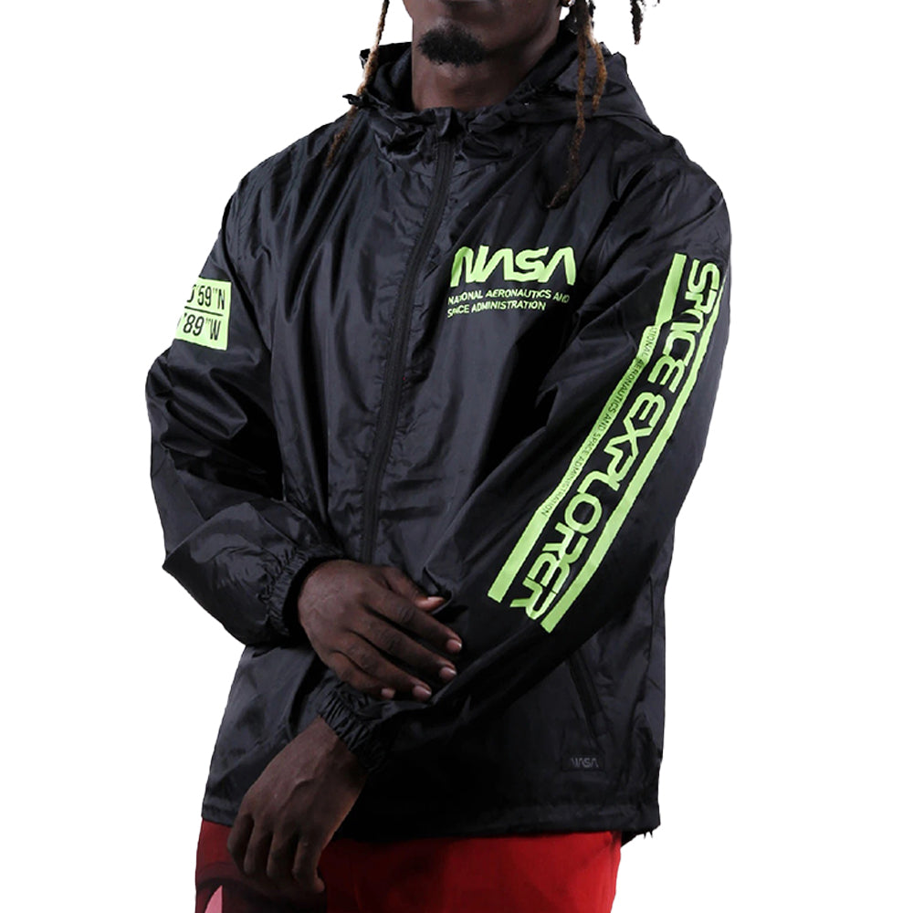 NASA Black Windbreaker