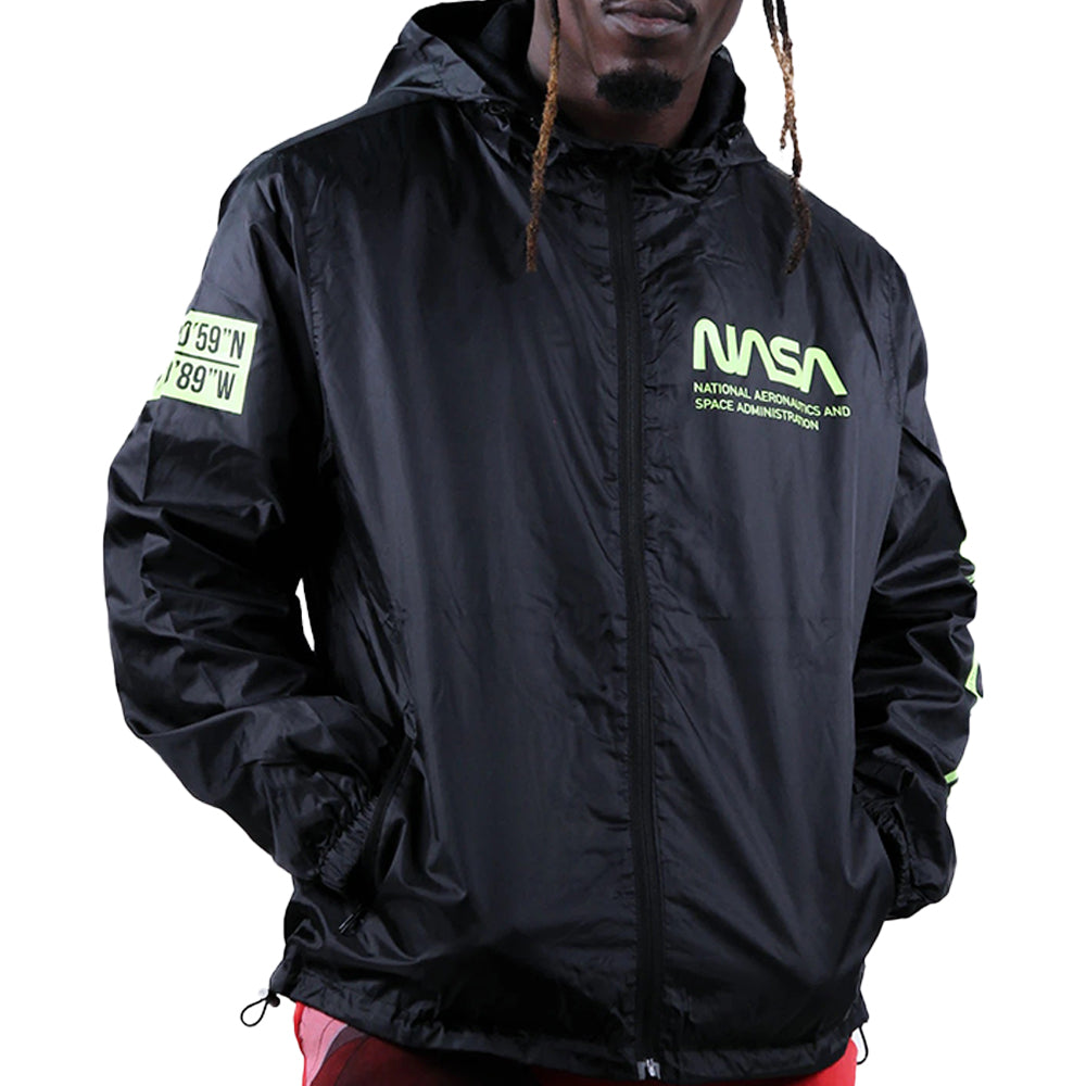 NASA Black Windbreaker